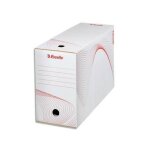 Esselte lot de 25 bote d'archivage carton 25 x 35 cm dos de 100 mm blanc