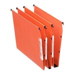 Esselte lot de 25 dossiers suspendus armoires dual fond 50 mm - kraft orange