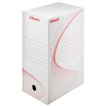 Esselte lot de 5 botes d'archivage boxy carton 25 x 35 cm dos de 80 mm blanc