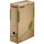 Esselte bote d'archives eco, format a4, marron, dos: 80 mm par 25