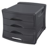 Esselte - europost - vivida - module de classement 4 tiroirs - noir