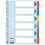 Esselte intercalaire, en carton avec onglets renforc�s en mylar, a4