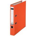 Esselte - leitz 10155045 classeur a levier en plastique 180 pour a4 avec dos etroit et encoches orange ...