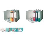 Leitz 10805025 classeur a levier format a4 capacit� 350 feuilles dos 80mm rouge