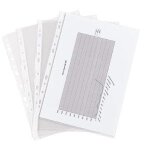 Esselte sachet de 100 pochettes perfor�es a4 polypropyl�ne lisse 7. 5 / 100e incolore