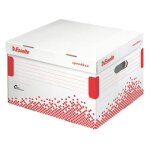 Esselte speedbox bo�te a archives carton rouge et blanc