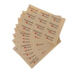 Etiquettes adhsives kraft vintage faites a la main avec amour, paquet de 10 feuilles (120 pices), ptisserie ...