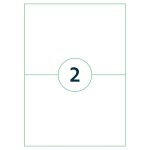 Etiquettes autocollantes 210x148 mm 1000 feuilles blanc rillprint