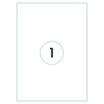 Etiquettes autocollantes 210x297 mm 1000 feuilles blanc rillprint