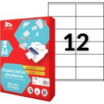 Etiquettes autocollantes blanches a imprimer, etiquettes auto - adhsives a personnaliser, sur feuilles ...