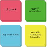 Etiquettes autocollantes effa�ables a sec pour conteneurs de stockage, autocollants en vinyle (4x4 inches) ...