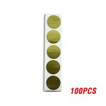 Etiquettes autocollantes rondes dores vierges, 100 a 500 pices, pour bricolage, papeterie autocollante ...