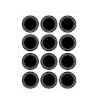 Etiquettes autocollantes rondes effa�ables pour tableau noir, pour pots de cuisine, bouteilles d'�pices, ...