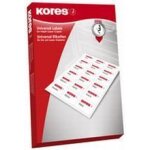 Etiquettes jet d'encre, laser et copieur, 105 x 37 mm, 1600 etiquettes sur 100 feuilles a4