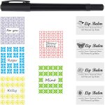 Etiquettes pour tubes a baume pour les l�vres / pack economique de 400 autocollants (ou autres) 200 autocollan ...