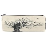 Pour etudiant fille garon enfants fantastique crne noir arbre racines trousse a fermeture eclair stylo ...