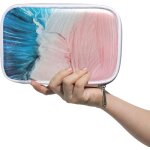 Pour etudiant fille garon enfants stylo papeterie sac fermeture eclair rose bleu graffiti pochette sac ...