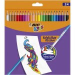 Etui 24 crayons de couleur effa�ables evolution illusion avec gomme int�gr�e bic 987869