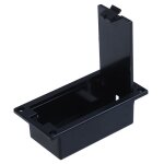 Etui pour batterie 9v a montage plat, support de la bote noir, couvercle de rangement pour guitare electrique ...