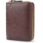 Etui pour cartes avec compartiment a monnaie, etui pour cartes de crdit en cuir avec beaucoup d'espace ...