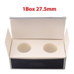 Etui en carton carr de rangement de pices de monnaie, porte - timbre, couverture, fournitures, collection ...