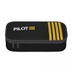 Etuis a crayons de pilote de chasse airbus pour filles et garons, sac a stylos de grande capacit, bote ...