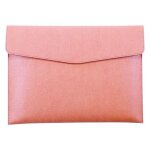 Etui en cuir pu pour dossiers a4, porte - documents, portefeuille etanche, avec fermeture a pression