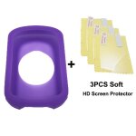 Etui et film hd en silicone pour garmin edge 540 et edge 840, housse de protection d'cran pour ordinateur ...