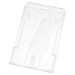 Etui en plastique dur double face pour carte d'acc�s, carte de cr�dit, porte - badge