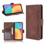 Etui portefeuille en cuir pour alcatel 1s 2021 avec support amovible rglable