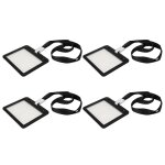 Etui de protection premium pour documents avec cordons ¿ plastique pp durable, face avant transparente, ...