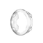 Etui de protection en tpu pour garmin swim 2 (blanc transparent)