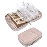 Etui de rangement transparent pour bijoux, classeur a anneaux, pochette transparente a fermeture eclair ... Etui de rangement transparent pour bijoux, classeur a anneaux, pochette transparente a fermeture eclair ...