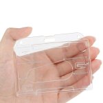Etui transparent en plastique pour carte de pouce, porte - badge, nom, badge, personnel d'infirmire, ...
