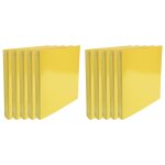 Exacompta lot de 10 classeurs a4 4 anneaux 30mm iderama - jaune Exacompta lot de 10 classeurs a4 4 anneaux 30mm iderama - jaune