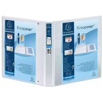 Exacompta lot de 10 classeurs personnalisable kreacover 2 anneaux 20 mm a4 dos 34 mm blanc