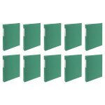 Exacompta lot de 10 classeurs rembord� papier 4 anneaux 30mm forever - a4, vert fonc�