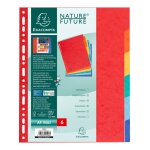 Exacompta lot de 10 jeux dintercalaires 6 positions format 24x30cm maxi carte lustre 3 / 10e.