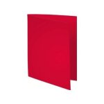 Exacompta lot de 100 chemises bahia 220g 24x32 cm groseille