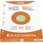 Exacompta 13656e etui 100 fiches bristol 4 coloris assortis bleu / jaune / vert / rose 210 / 297 5x5 ... Exacompta 13656e etui 100 fiches bristol 4 coloris assortis bleu / jaune / vert / rose 210 / 297 5x5 ...