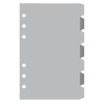 Exacompta 14222 recharge intercalaires de couleur pour organiseur exatime 14 jeu de7 intercalaires gris ...