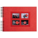 Exacompta - r�f. 16245e - album photos a spirales passion rouge - 150 photos - 50 pages noires - format ...