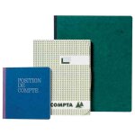 Exacompta 16300e piqure 27 / 32 t�te paresseuse 30 colonnes 80 pages