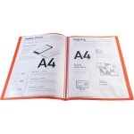 Exacompta lot de 25 prot�ge - documents en polypropyl�ne souple opak 20 vues - a4 rouge