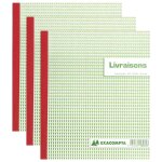 Exacompta lot de 3 manifolds livraisons 21x18 cm 50 feuillets tripli autocopiants Exacompta lot de 3 manifolds livraisons 21x18 cm 50 feuillets tripli autocopiants