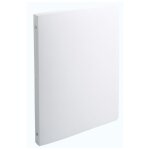 Exacompta lot de 4 classeurs polypro souple 4 anneaux 15 mm dos 20 mm a4 blanc