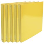 Exacompta lot de 5 classeurs a4 4 anneaux 30mm iderama - jaune