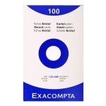 Exacompta lot de 5 etuis de 100 fiches bristol blanc 125 / 200 Exacompta lot de 5 etuis de 100 fiches bristol blanc 125 / 200