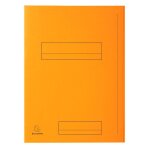 Exacompta lot de 5 paquets de 50 chemises 2 rabats jura en carte 240 grammes orange