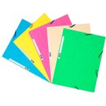 Exacompta lot de 50 chemises 3 rabats a elastiques cl 400g nature future® a4 pastel assorties Exacompta lot de 50 chemises 3 rabats a elastiques cl 400g nature future® a4 pastel assorties